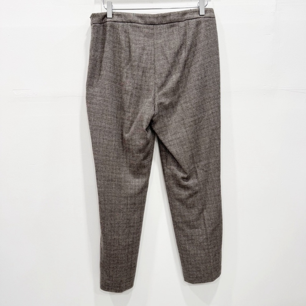 Talbots Italian Wool Blend Tapered Ankle Pants Tan Size 8 - Picture 3 of 9